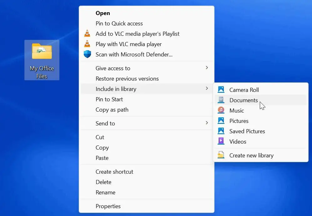 Добавить папки в историю файлов