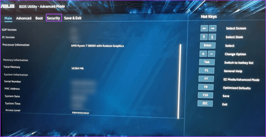 Отключить безопасную загрузку 1