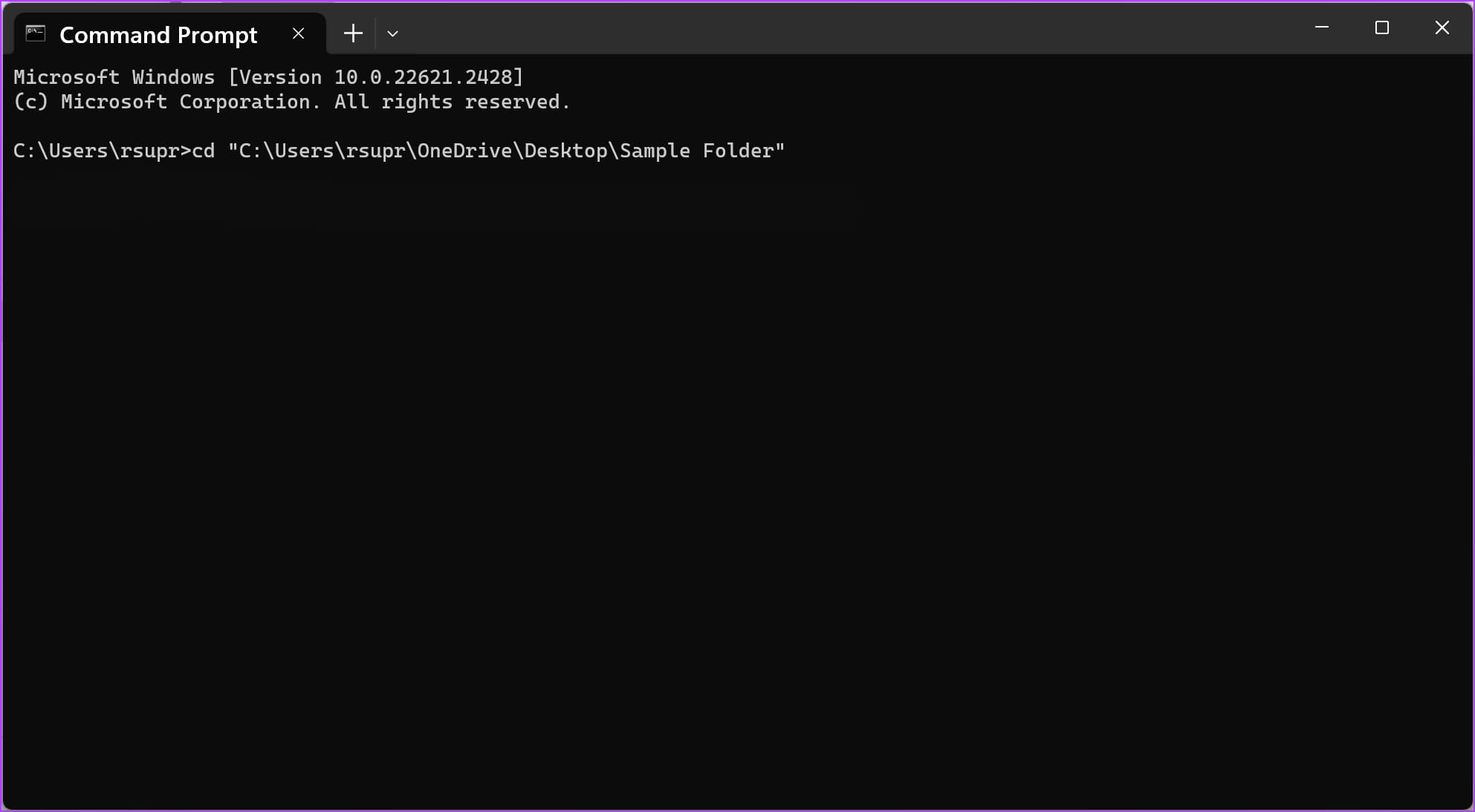 Введите путь к папке 1