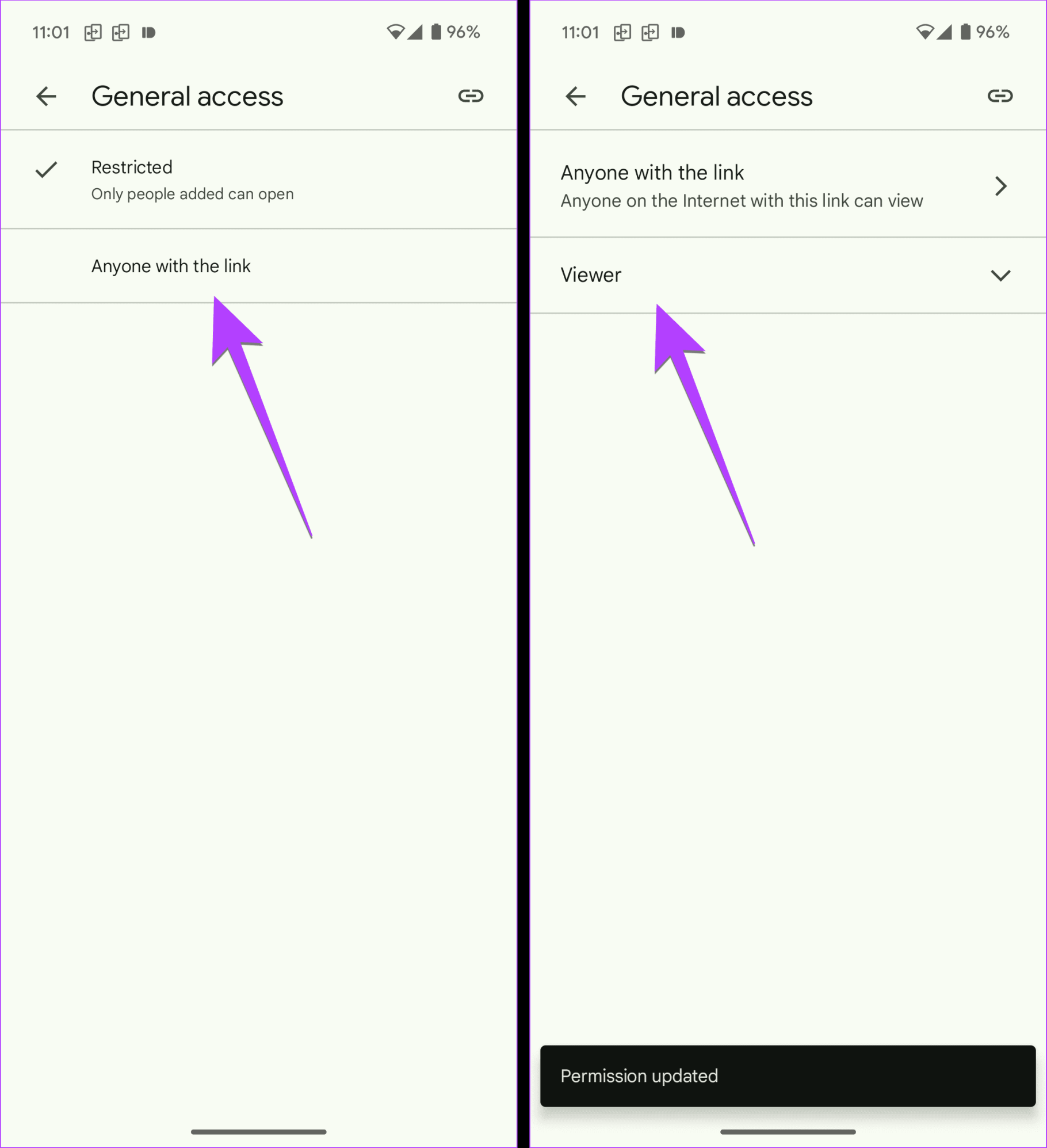 Google Диск для мобильных устройств: всем, у кого есть ссылка, поделитесь ссылкой