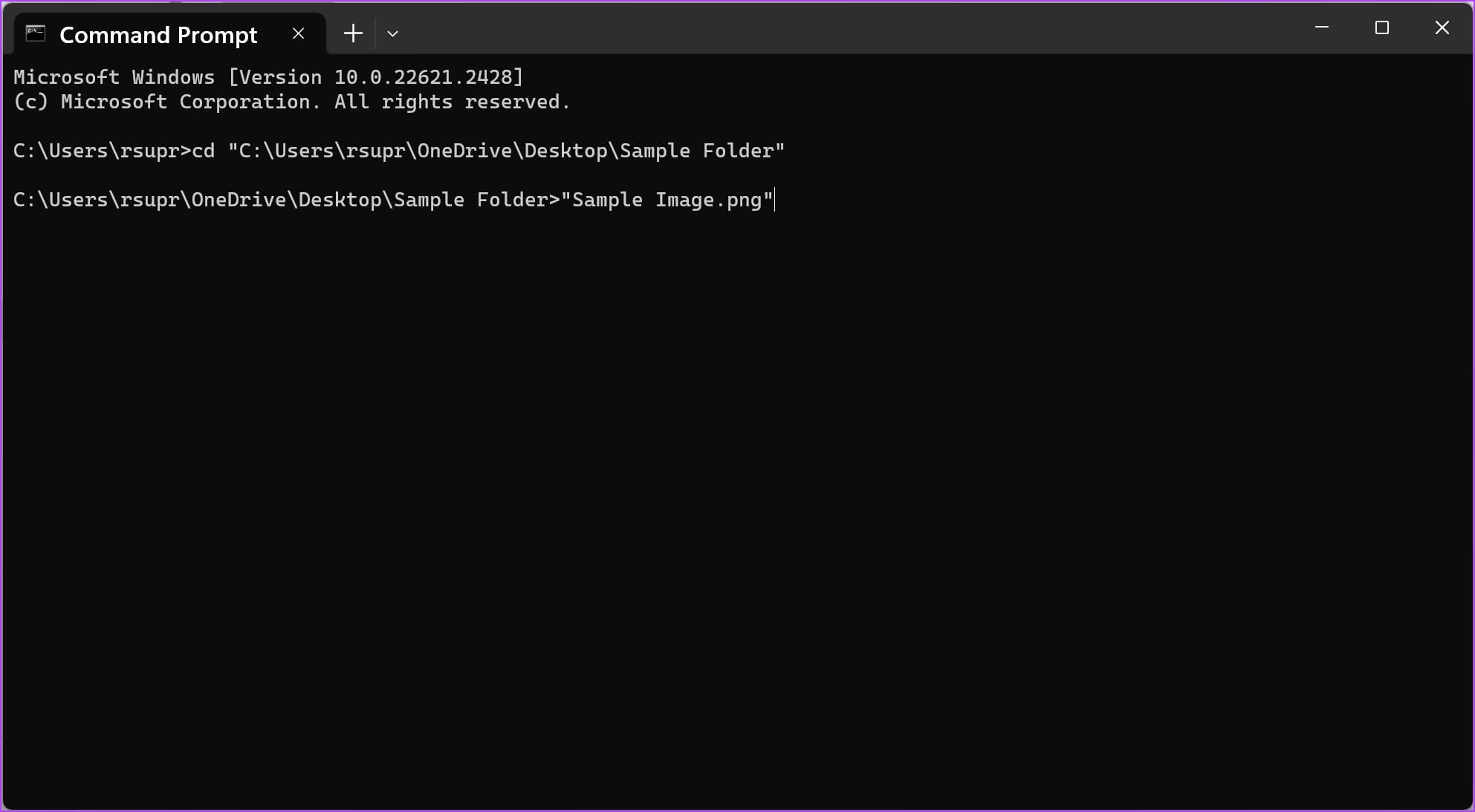 Открыть файл в CMD