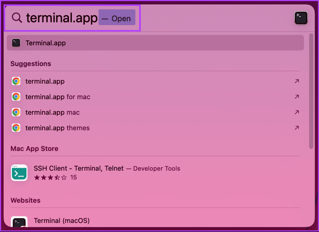 Нажмите «Command+Пробел» на клавиатуре.