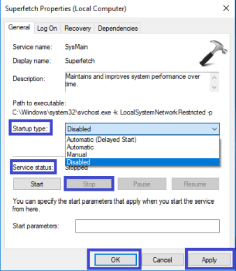 Нажмите «Отключить».
