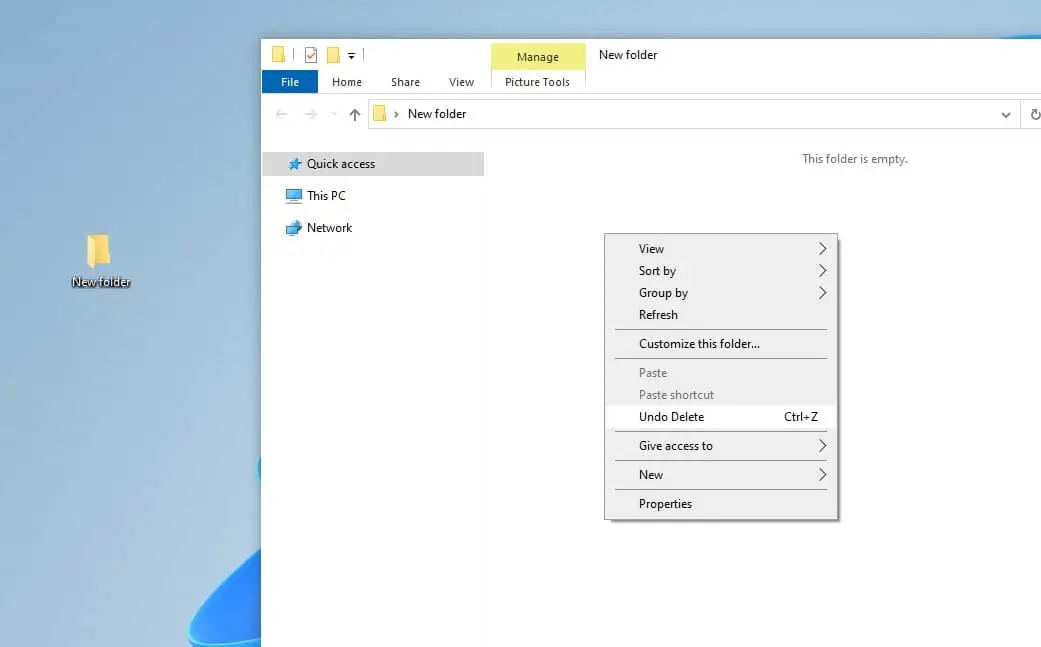 Отменить удаление