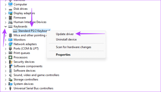 Обновление драйвера клавиатуры