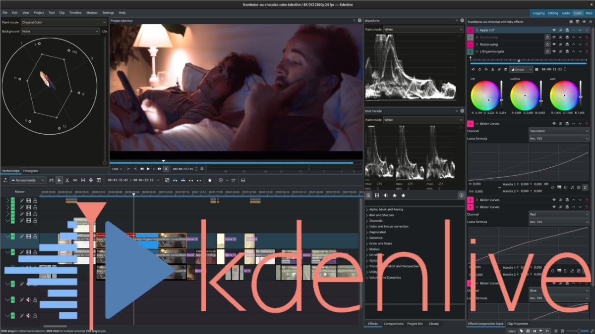 Kdenlive 23.08.3: новая версия в пользу обновления до Qt6