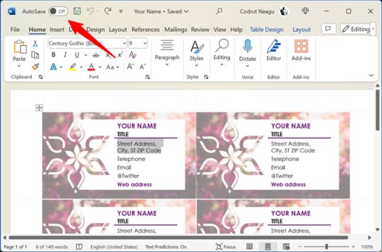 Как отключить автосохранение в Word