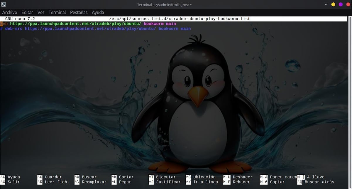 XtraDeb в Debian и MX: снимок экрана 3