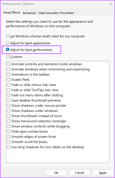 Настройка для достижения наилучшей производительности 3