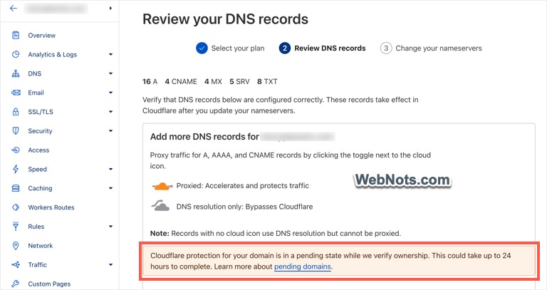 Настройка DNS Cloudflare