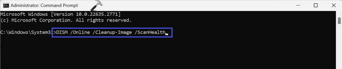 Исправлено: очистка диска не работает в Windows 11 — состояние сканирования DISM