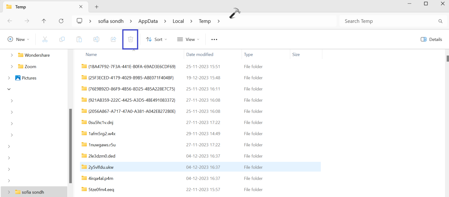 Исправлено: очистка диска не работает в Windows 11 — удаление временных файлов.