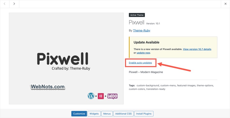 Включить автоматическое обновление для темы Envato