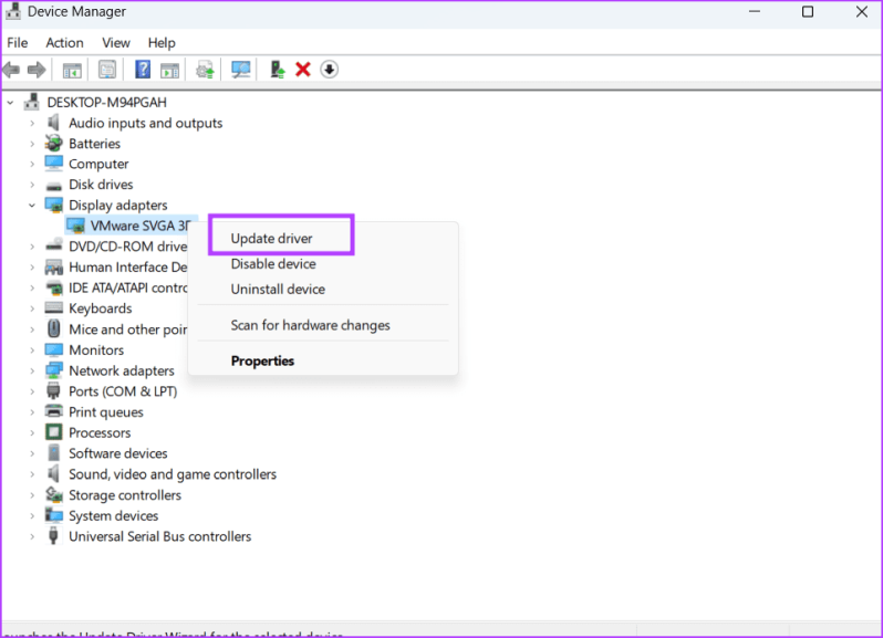 Обновите графический драйвер