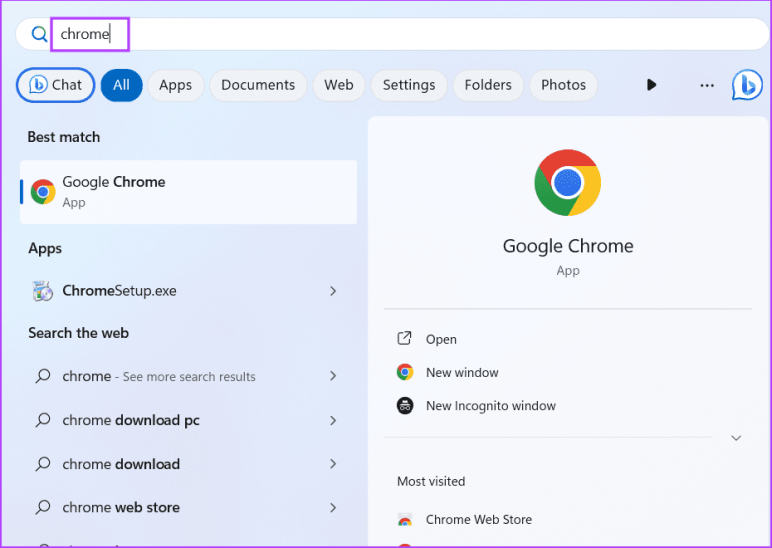 открыть хром