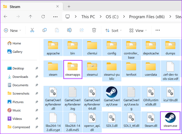 сбросить стим