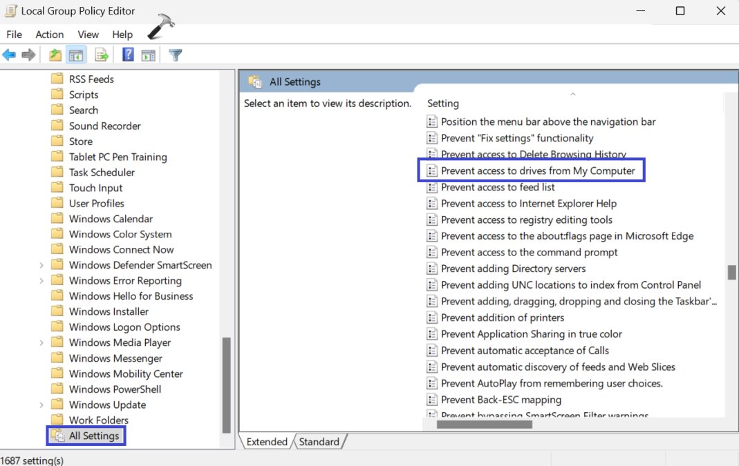 нажмите «Запретить доступ к дискам с моего компьютера».
