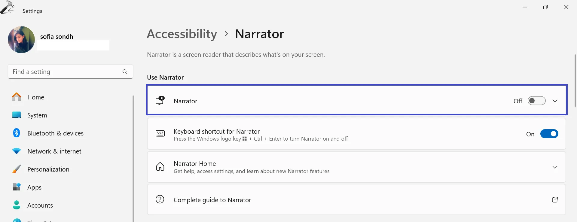 Доступность => Диктор 2