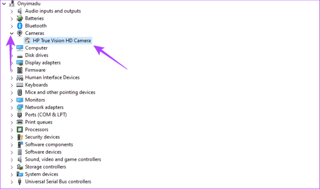 Свойства камеры