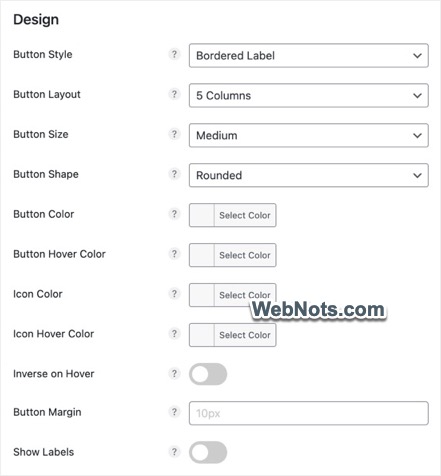 Разработка стилей социальных кнопок