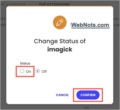 Включить расширение PHP imagick в SiteGround