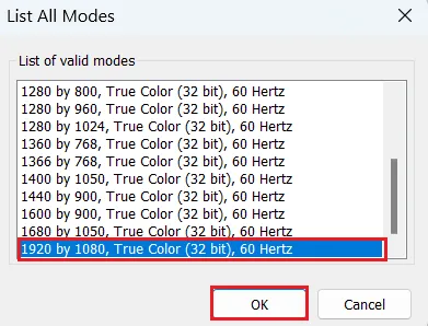 Изменение частоты обновления