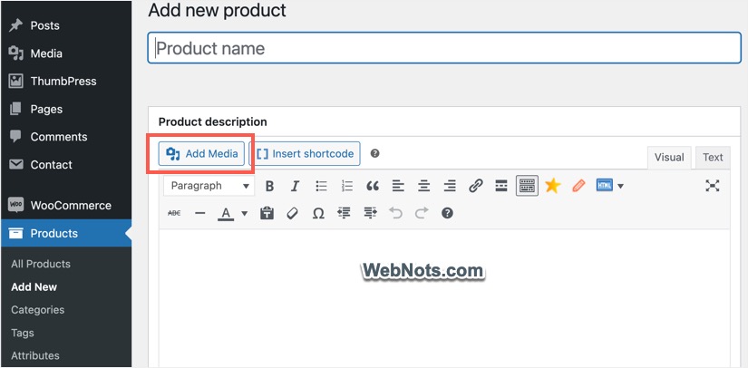 Открыть медиатеку из классического редактора