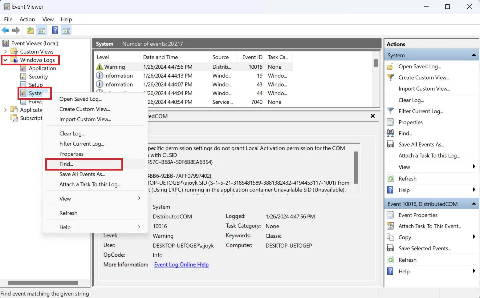 Событие открытой системы