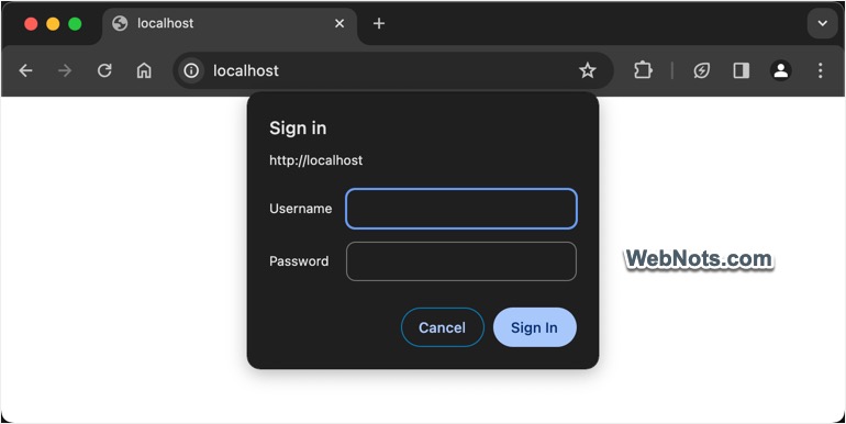 Запрос пароля