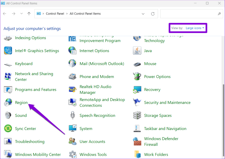 Настройки региона в Windows