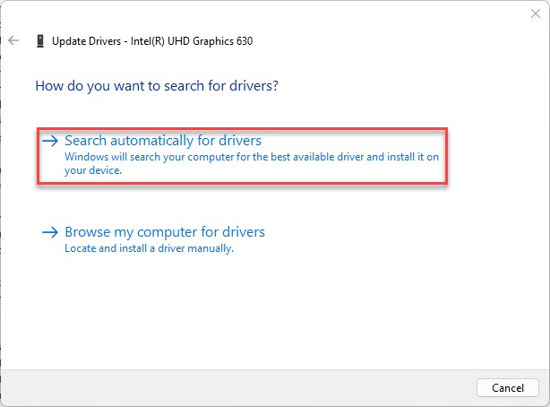 Автоматический поиск драйверов