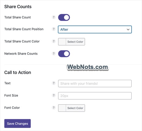 Количество репостов и текст призыва к действию