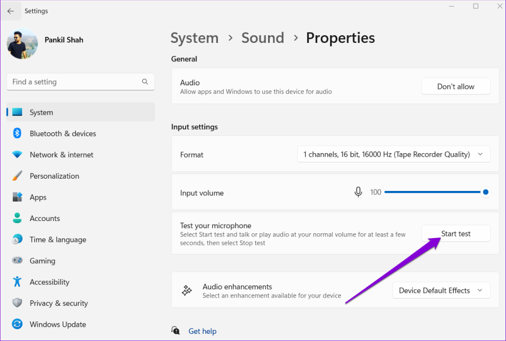 Проверка микрофона в Windows