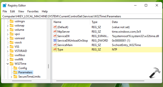 Разрешить Windows 11 автоматически устанавливать время