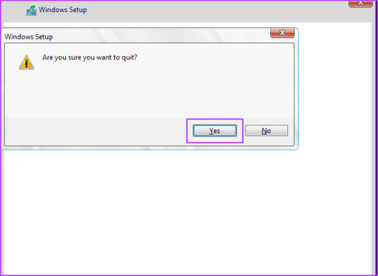 выйти из настройки виндовс