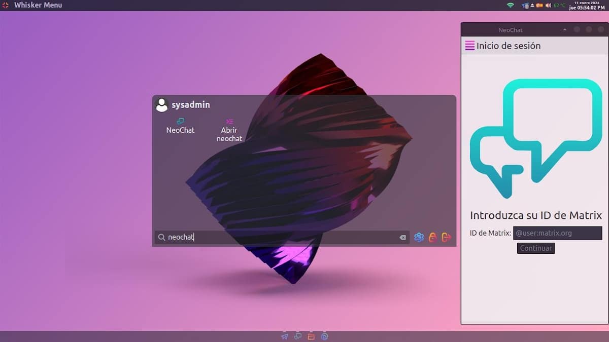 NeoChat: как он используется и его текущий пользовательский интерфейс – снимок экрана 01