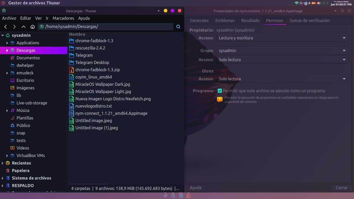 Как использовать Telegram с этим приложением NymConnect: снимок экрана 2