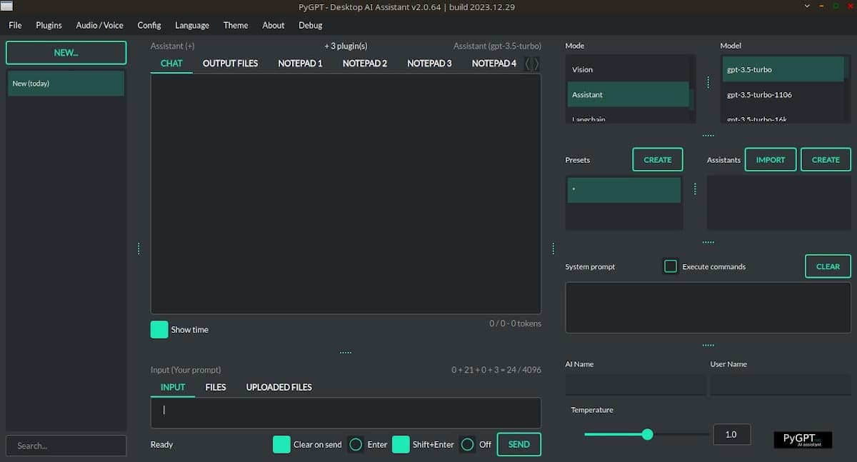 PyGPT: кроссплатформенный настольный клиент, написанный на Python с лицензией MIT.