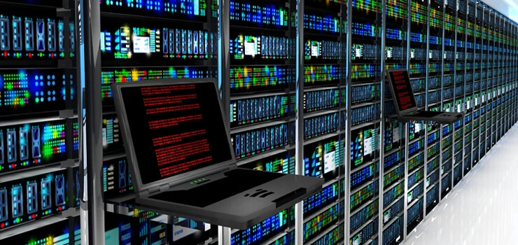 Серверное оборудование в стойках