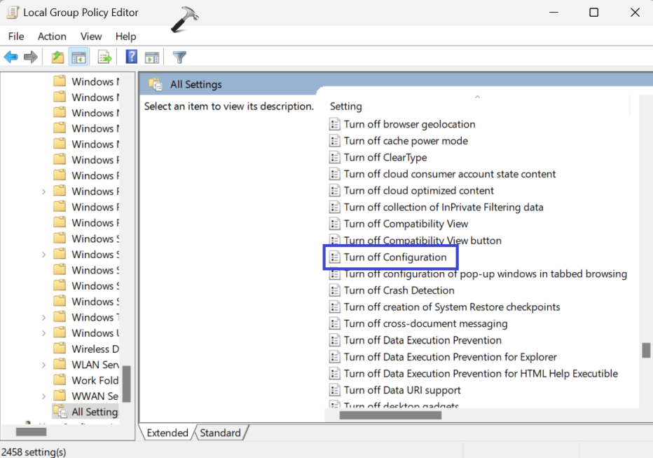 Исправлено: восстановление системы неактивно в Windows 11 — отключите политику конфигурации.