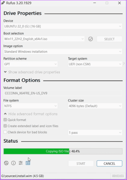 использовать Руфус