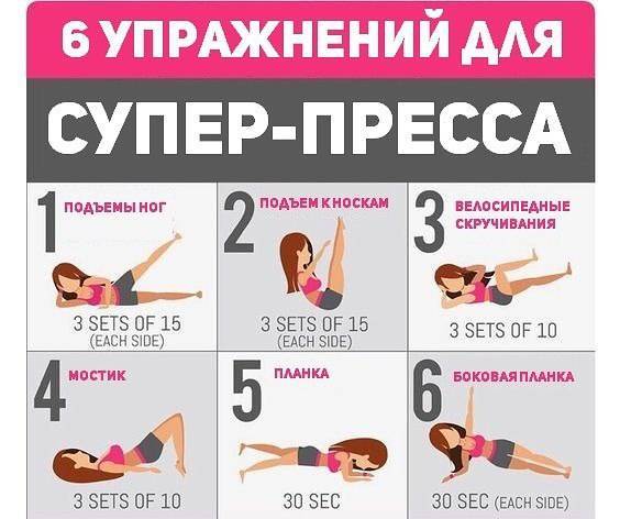 Как девушке накачать пресс за месяц: 8 лучших упражнений