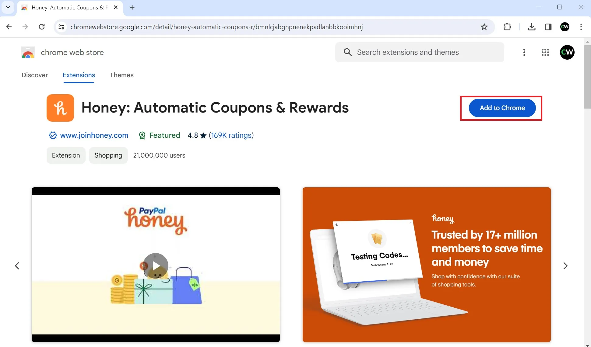 Добавить расширение в браузер Chrome