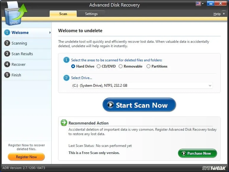 Расширенное программное обеспечение для восстановления диска
