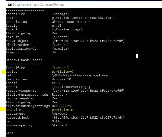 Проверьте раздел устройства и раздел устройства ОС