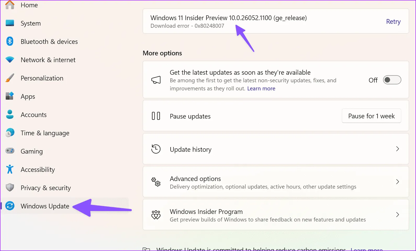 Исправить код ошибки «принтер не активирован» 30 8