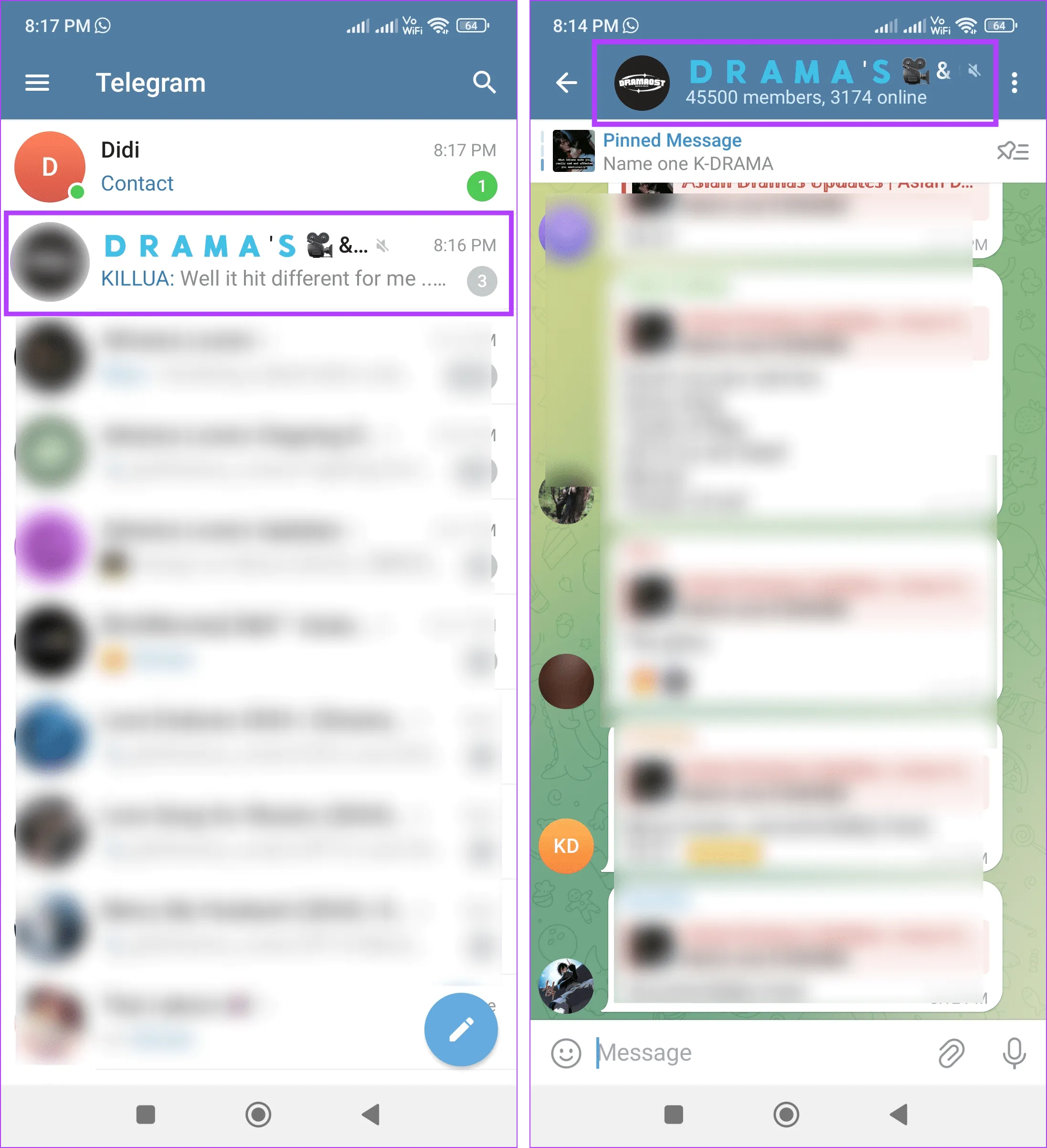 Детали открытой группы 1