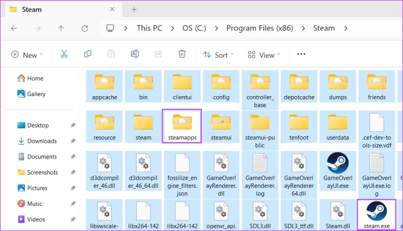 Сброс Steam без потери данных 2