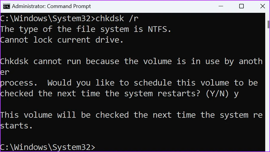 Запустите проверку диска 3 1