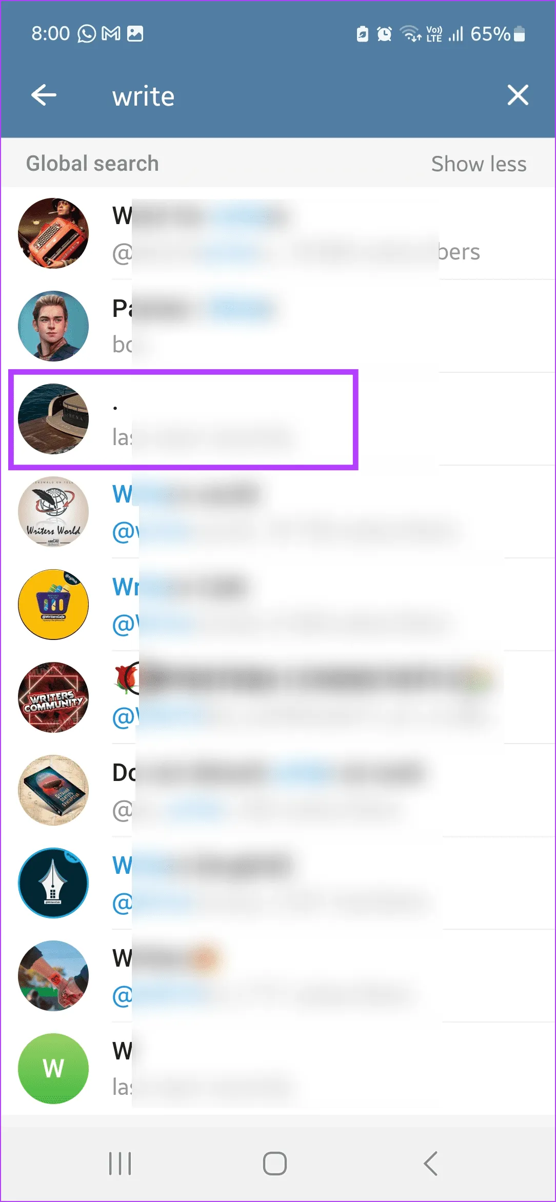 Нажмите на пользователя 2